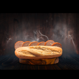 Broodje kipgrillworst met kaas